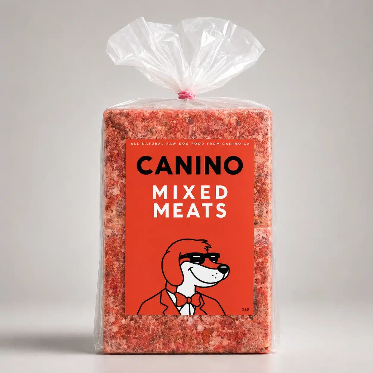 Canino Mixed Meats 5lb raw dog food bag