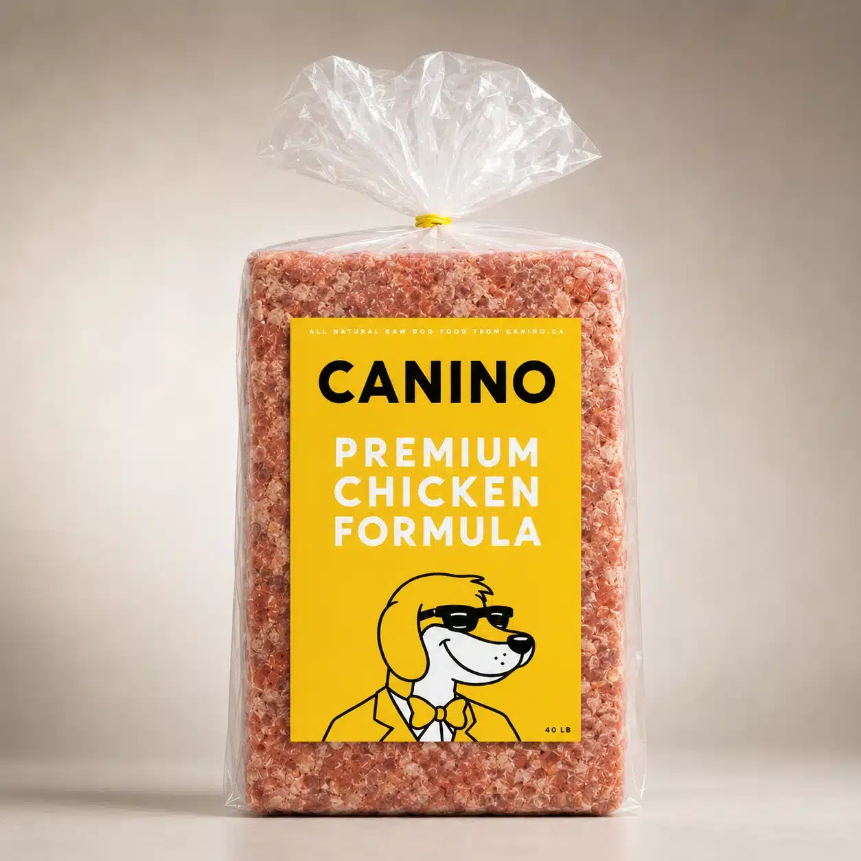 Canino Premium Chicken 40lb raw dog food box