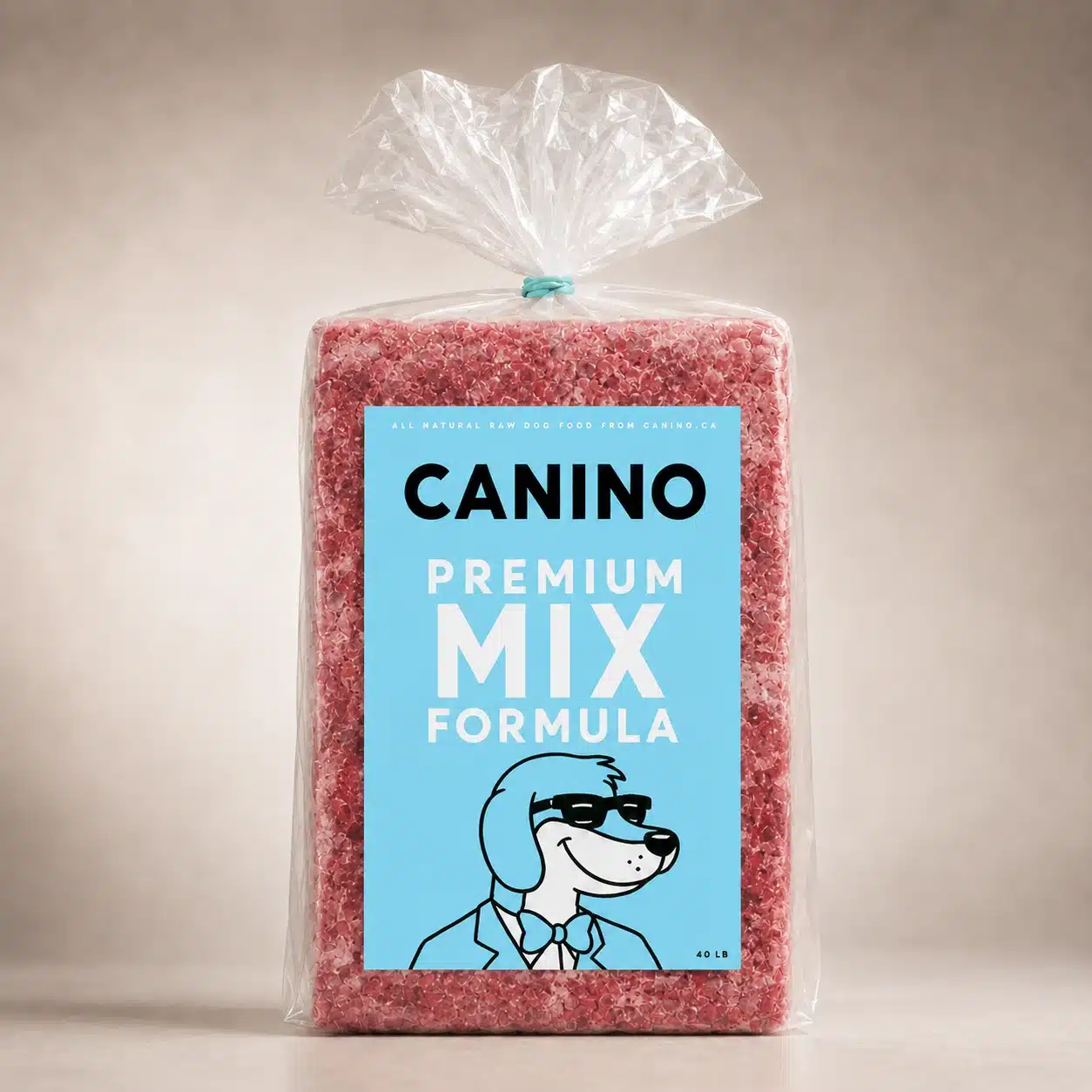 Canino Premium Mix 40lb raw dog food box